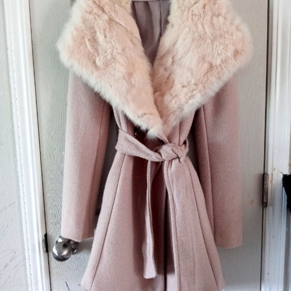 SOLD!!!! On Facebook Koren Coat fur trim